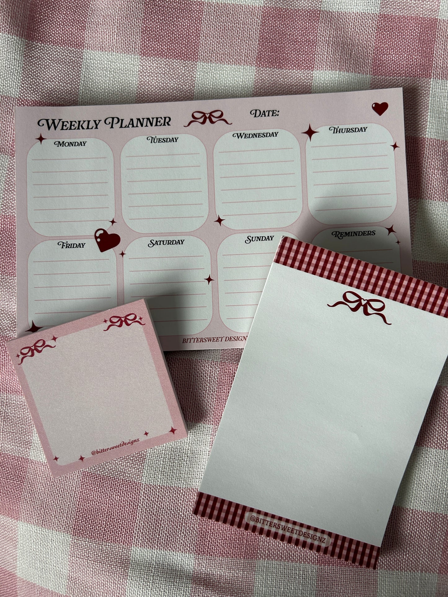 Memopad Bundle - gingham